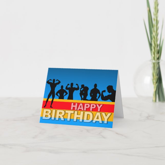 Birthday Card Bodybuilder (Front)