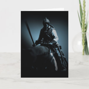 Birthday Card - Border Reivers On Horse