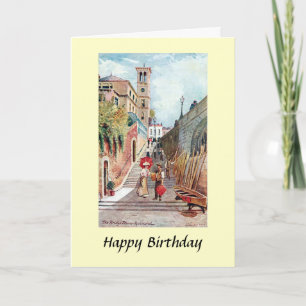 Birthday Card - Bridge Steps, Richmond, Surrey