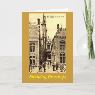 Birthday Card - Bruges, Belgium