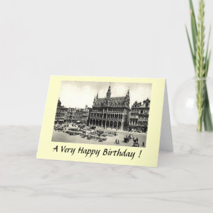 Birthday Card - Brussels, Grand'Place