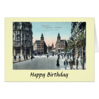 Birthday Card - Budapest, Hungary