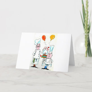 BIRTHDAY CARD - CAKE FROM IRON CHEFS