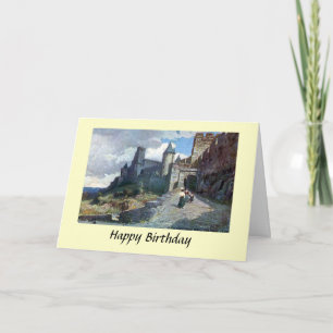 Birthday Card - Carcassonne. Aude, France