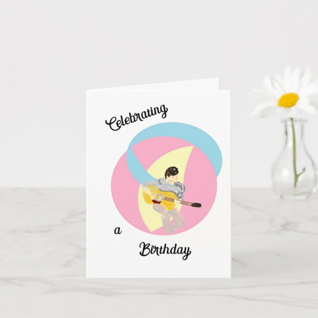 Birthday Card  : Celebrate Birthday (Small Plant)