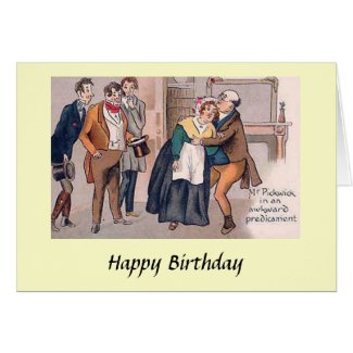 Birthday Card - Charles Dickens, "Pickwick Papers"