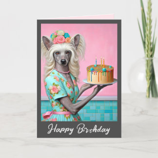 Birthday Card | Chinese Crested Dog 3rd Birthday