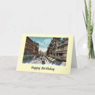 Birthday Card - Church Street, Liverpool