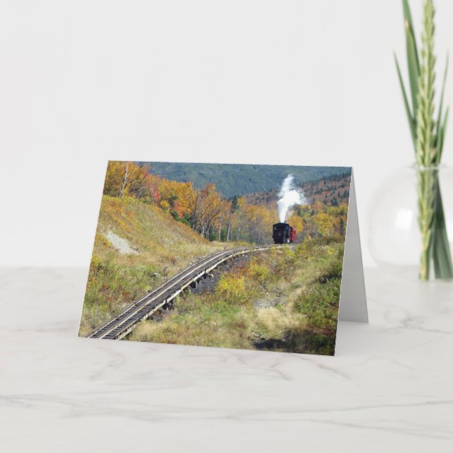 Birthday Card  - Cogg Railroad, Mount Washington (Front)