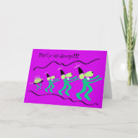 Birthday Card Conga Line
