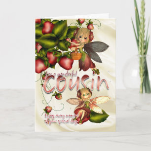 Birthday Card - Cousin - Moonies Cutie Pie Fairies