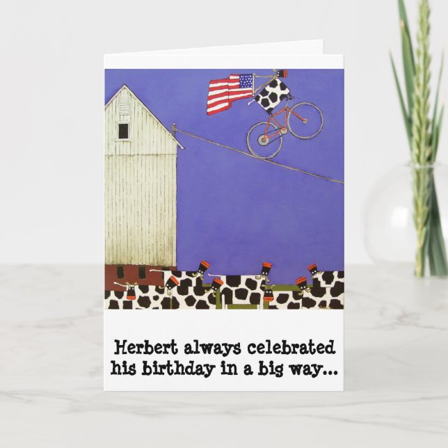 birthday card cows humourous (Front)