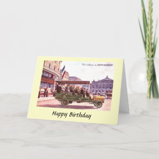 Birthday Card - Dion-Bouton Charabanc