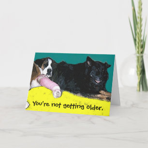 Birthday Card  dog humour