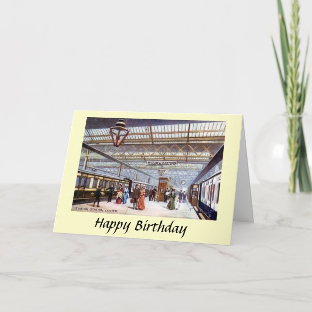 Birthday Card - Euston Station, London (Front)