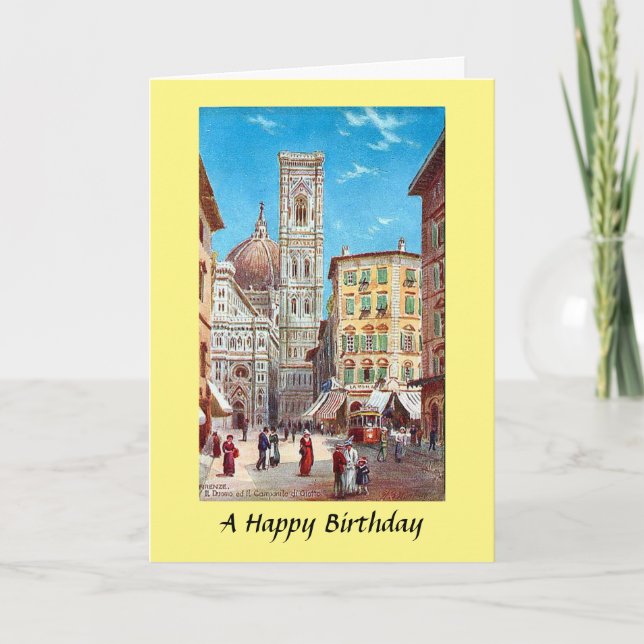 Birthday Card - Florence, Italy (Front)