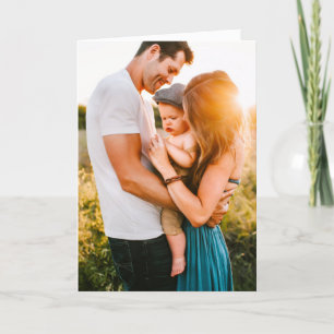 Birthday Card Folded Photo & Text