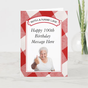 Birthday Card for 100 and Over - Customisable