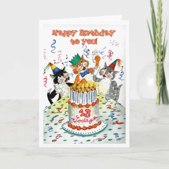 Birthday Card for 13 yr old (Front)