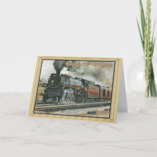 Birthday Card for 70 years with Train