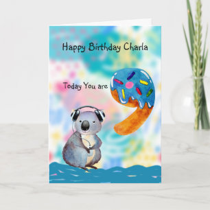 Birthday Card for 9 Year Old Girl