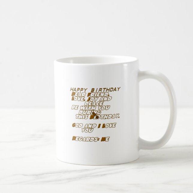 Birthday Card for a Christian Friend Coffee Mug (Right)