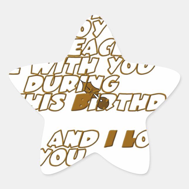 Birthday Card for a Christian Friend Star Sticker (Front)