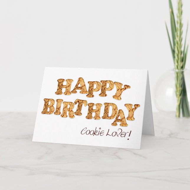 Birthday card for a cookie lover (Front)