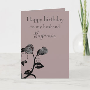 Birthday Card for a Husband Classy