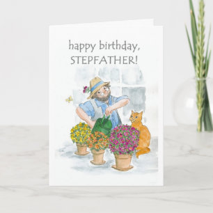 Birthday Card for a Stepfather - Gardening