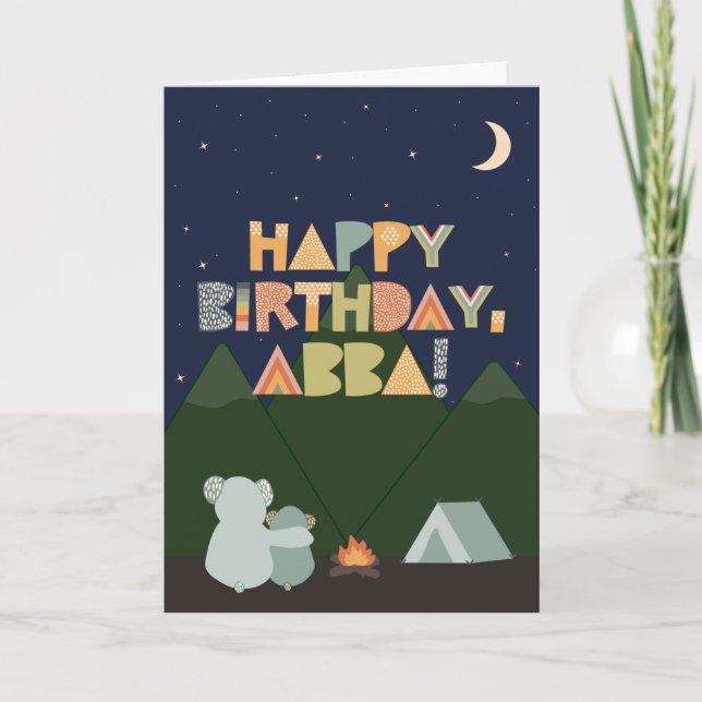 Birthday Card for Abba (Front)
