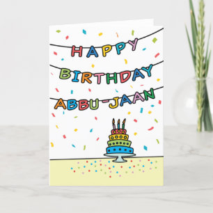 Birthday Card for Abbu-Jaan