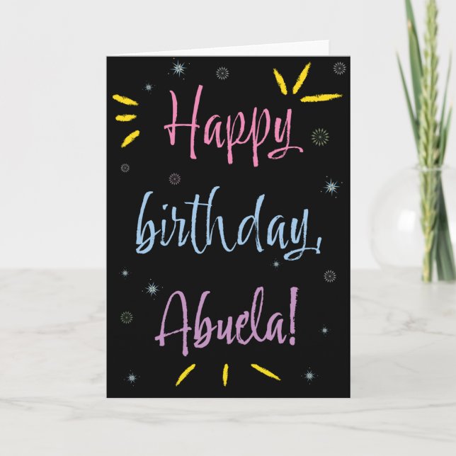 Birthday Card for Abuela (Front)