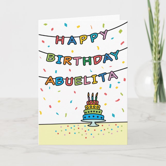 Birthday Card for Abuelita (Front)