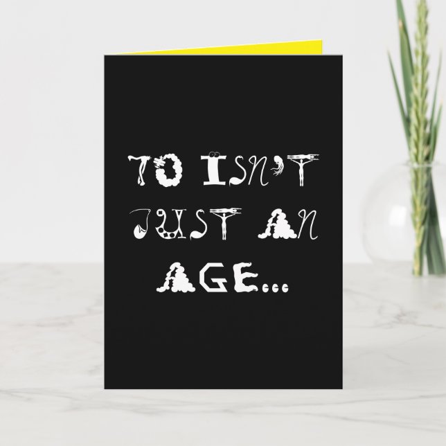 Birthday card for age 70 (Front)