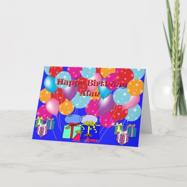 Birthday Card For Alan (Front)