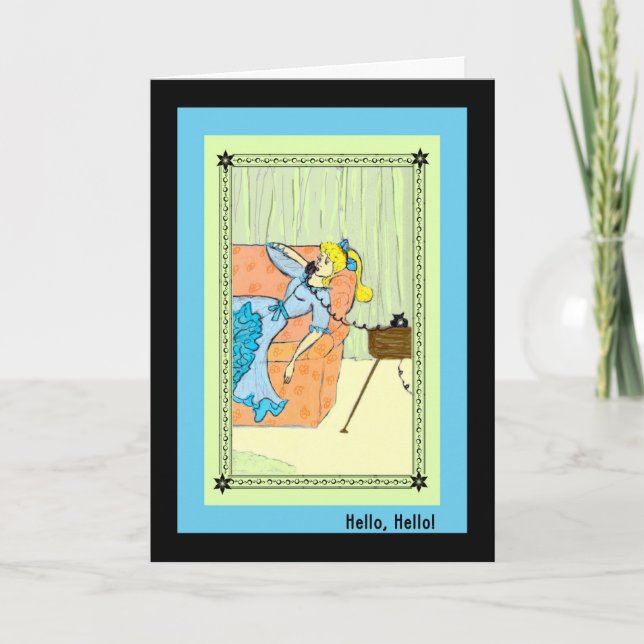 Birthday Card for an Old Fashion Birthday (Front)