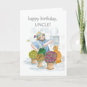Birthday Card for an Uncle - Gardening