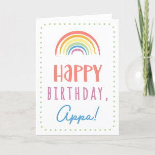 Birthday Card for Appa