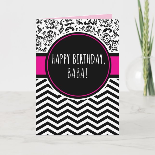 Birthday Card for Baba (Front)
