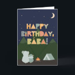 Birthday Card for Bába<br><div class="desc">Birthday Card for Bába. You call your grandmother Bába, not Grandma. (Bába means grandmother in Bulgarian.) So give your Baba a birthday card made especially for her! This cute outdoorsy card is perfect for any Baba who loves camping, nature, the outdoors, and looking up at the stars in the night...</div>