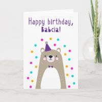 Birthday Card for  Babcia