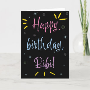 Birthday Card for Bibi