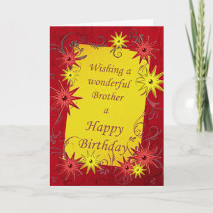 Birthday card for brother