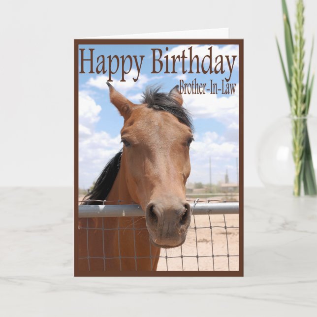 Birthday Card For Brother-In-Law (Front)