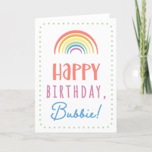 Birthday Card for Bubbie