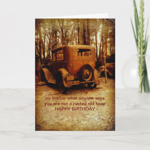 birthday card for classic car fan humourous photo