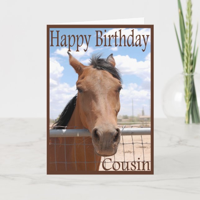 Birthday Card For Cousin (Front)