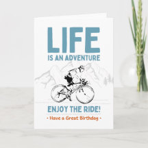 Birthday Card for Cyclist, Enjoy the Ride