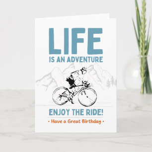 Birthday Card for Cyclist, Enjoy the Ride